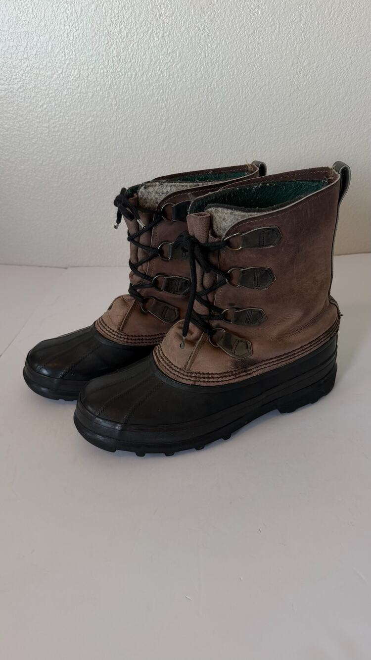 Sorel Vintage Made in Canada Men's Caribu Winter Boots Size 10